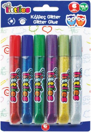 The Littlies Κόλλες Glitter 12gr 6 χρώματα 646026