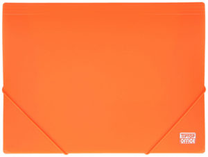 TipTop Office Φάκελος Κουμπί με 2-Rubber Band PP A4 Neon Orange TTO405369