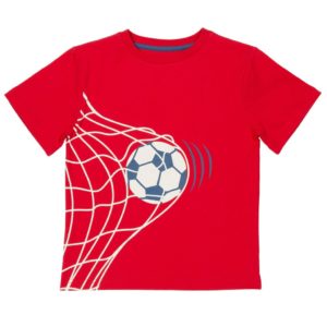 Τ-shirt κόκκινο με δίχτυα Kite οργανικό βαμβάκι 4-5 ετών (104-110εκ.)