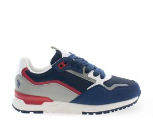 Παιδικά Παπούτσια Sneakers U.S.Polo LUKE blue-grey-red με κορδόνι 37