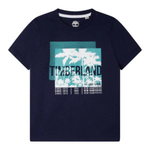 T-shirt Timberland παιδικό Blue Palm Trees 5-6 ετών (110-116εκ.)