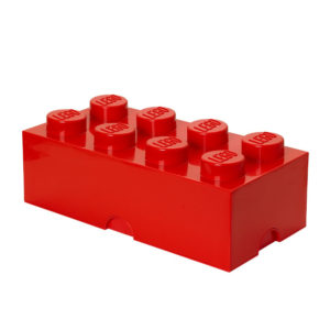 Κουτί αποθήκευσης LEGO®ορθογώνιο μεγάλο κόκκινο 50x25x18cm