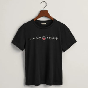 T-Shirt γυναικείο GANT Archive Shield Print Black