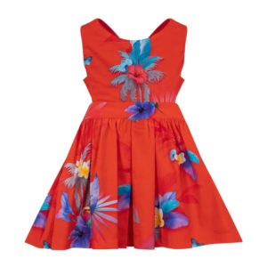 Παιδικό Φόρεμα Lapin Coral Flowers 11-12 ετών (146-152εκ.)