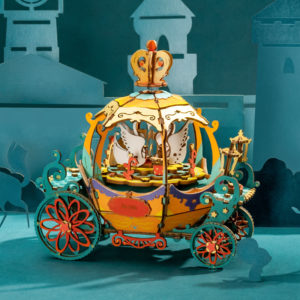 Music box Robotime Pumpkin Carriage Rolife DIY