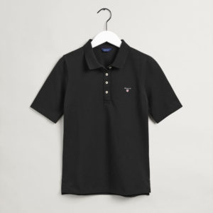 Polo γυναικείο μπλουζάκι Gant Black