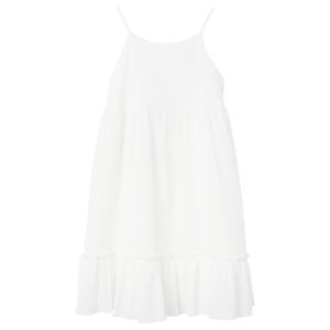 Φόρεμα παιδικό Name It FIMIA White Toddler 18-24 μηνών (86-92εκ.)