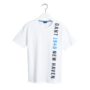 Μπλούζα t-shirt Vertically logo Gant