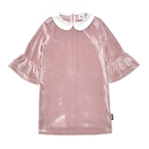 Φόρεμα παιδικό Velvet pink Little Man Happy 8-9 ετών (128-134εκ.)