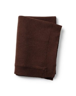 Κουβέρτα Wool Knitted Chocolate Elodie Details