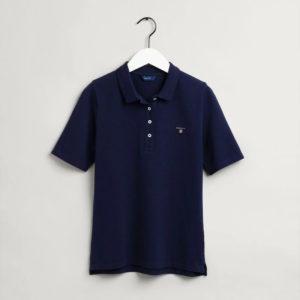 Polo γυναικείο μπλουζάκι Gant Navy Blue