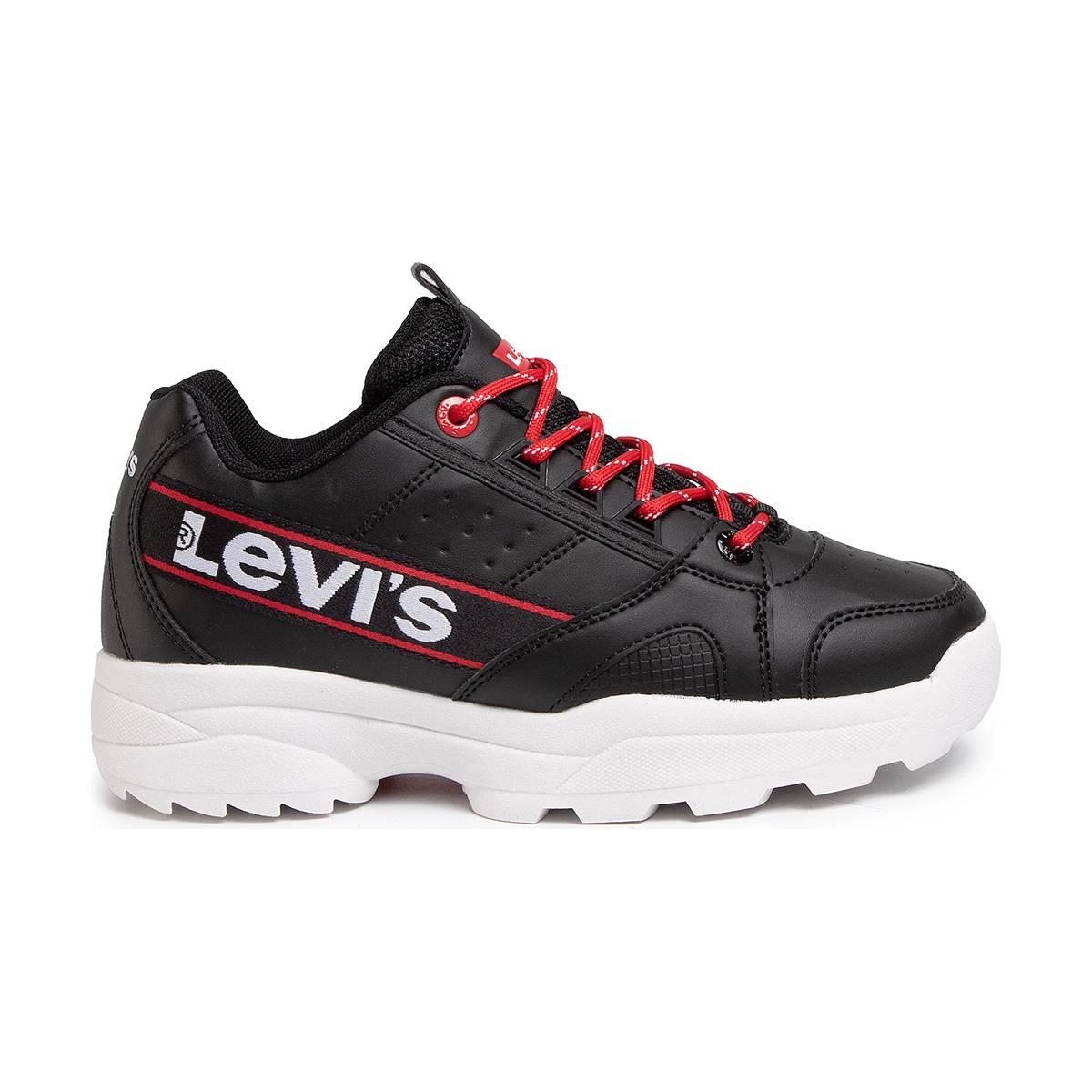 Παιδικά Sneakers LEVIS Μαύρα/Άσπρα SOHO VSOH0051S-VSOH0051S-0008-