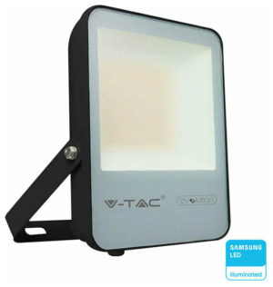 V-TAC Προβολέας LED Samsung chip 30W ψυχρό λευκό 6400K μαύρο σώμα 185lm/W Evolution 20450