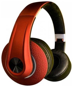 V-TAC Ασύρματα Ακουστικά Bluetooth Ρυθμιζόμενα και Επαναφορτιζόμενα 500mah σε κόκκινο χρώμα 7731