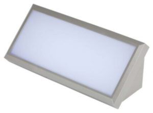 V-TAC LED αδιάβροχη απλίκα 12W γωνία IP65 3000K θερμό λευκό με γκρι σώμα SKU: 218233