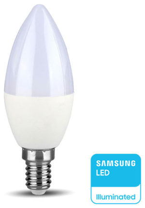 V-TAC Λάμπα LED E14 Κεράκι 3.7W 230V 320lm 180° IP20 Samsung Chip Ψυχρό Λευκό 8041