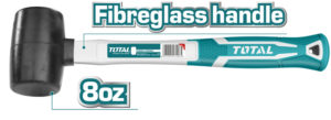 Ματσόλα Πλαστική TOTAL με Fiberglass &Tpr λαβή 220gr / 8 ΟΖ ( THT76816 )