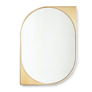 Καθρέπτης Τοίχου ArteLibre Χρυσό Μέταλλο 50x70x3.5cm