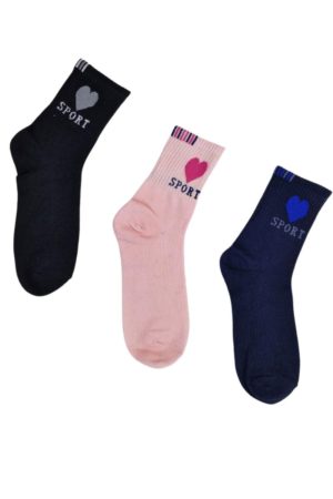 Κάλτσες Γυναικείες 3 Ζεύγη R7501 - ΠΟΛΥΧΡΩΜΟ