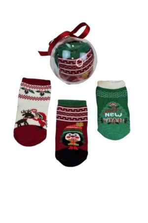 Χριστουγεννιάτικες Παιδικές Κάλτσες Σετ 3 τμχ. F0723 - ΠΟΛΥΧΡΩΜΟ