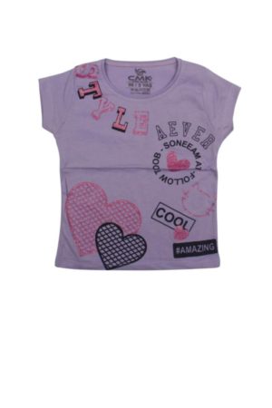Παιδική Κοντομάνικη Μπλούζα Για Κορίτσια 01-30305 - ΜΩΒ