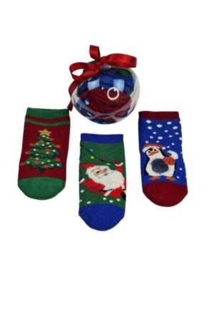 Χριστουγεννιάτικες Παιδικές Κάλτσες Σετ 3 τμχ. D0723 - ΠΟΛΥΧΡΩΜΟ