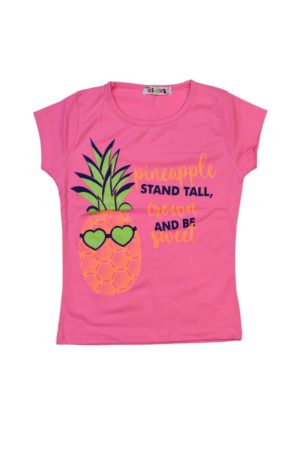 Παιδική Κοντομάνικη Μπλούζα Για Κορίτσια 02-2016 - ΡΟΖ