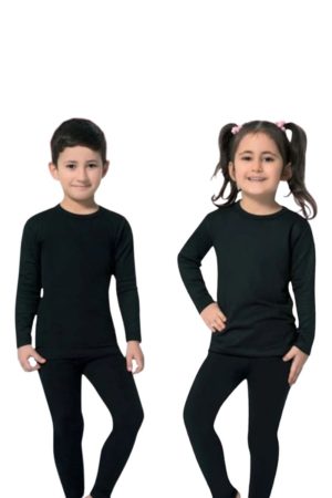 Ισοθερμικό Παιδικό Μπλουζάκι Με Μακρύ Μανίκι 0441 - ΜΑΥΡΟ