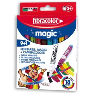 Μαγικοί Μαρκαδόροι FIBRACOLOR Magic 9+1 χρώματα