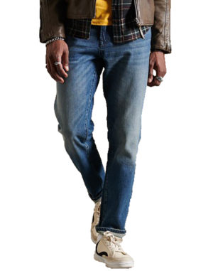 Superdry Ανδρικά Βαμβακερά Jeans TAILORED STRA Denim Regular Fit (M7010115A-6DC) (99% Βαμβάκι, 1% Ελαστάνη)