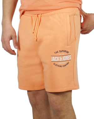 Jack & Jones Ανδρική Βαμβακερή Βερμούδα Πορτοκαλί Regular Fit (12200061) (60% Βαμβάκι, 40% Πολυεστέρας)