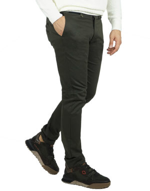 Vittorio Artist Ανδρικό Βαμβακερό Παντελόνι COMO Λαδί Slim Fit (2223-COMO) (98% Βαμβάκι, 2% Ελαστάνη)