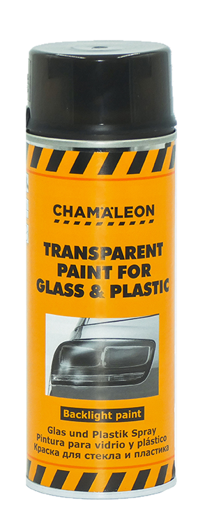Σπρέι βαφής φαναριών αυτοκινήτου διαπερατό από το φως Chamaleon Transparenti Paint For Glass & Plastic 400ml-Μαύρο
