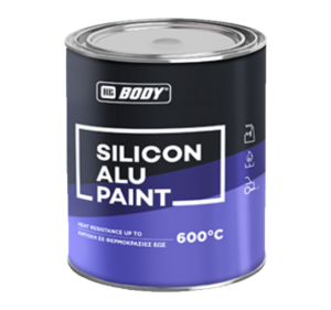 Χρώμα υψηλής θερμοκρασίας έως 600οC ανθρακί Silicon Alu Paint 2.5LT