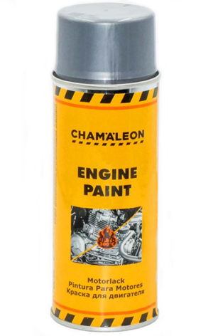 Σπρέι βαφής κινητήρα θερμοανθεκτικό με βάση σιλικόνη Chamaleon Engine paint 400ml - Ασημί