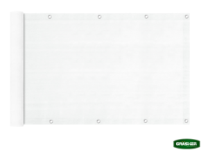 Διαχωριστικό δίχτυ μπαλκονιού λευκό με κρίκους 160gr/m² 1,20x6m GRASHER 103832