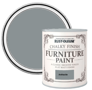 Χρώμα κιμωλίας Chalky finish Furniture Paint Rust-Oleum με ματ βελούδινο φινίρισμα 125ml - Anthracite