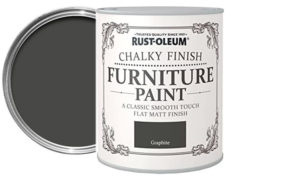 Χρώμα κιμωλίας Chalky finish Furniture Paint Rust-Oleum με ματ βελούδινο φινίρισμα 750ml - Graphite