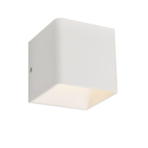 Φωτιστικό Τοίχου Απλίκα COB LED 3W 4000K Up-Down Cube Λευκό Ματ Aca L350374