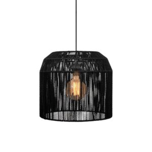Φωτιστικό Οροφής Μοντέρνο Μονόφωτο 1XE27 Cordon Μαύρο | Fylliana | 835-123-248
