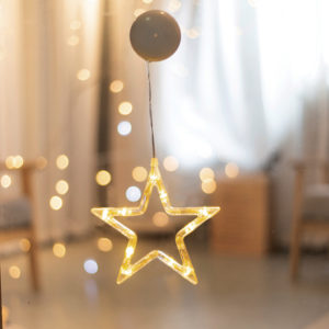 Χριστουγεννιάτικο διακοσμητικό αστέρι μπαταρίας,με βεντούζα | Aca Lighting | X04151110