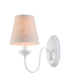 C111-1 ORION WALL LAMP WHITE AND WHITE SHADE 1E1 | Homelighting | 77-3672