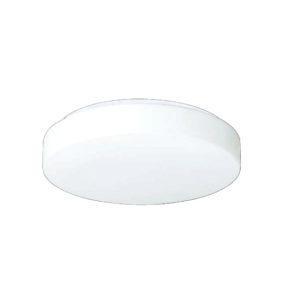 Πλαφονιέρα δίφωτη σε σχήμα στρογγυλό Ø25 άσπρο γυαλί με μεταλλική βάση σε ανοιχτό γκρι | Aca | V287071C25