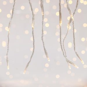 Χριστουγεννιάτικα Λαμπάκια Κουρτίνα 360 LED Θερμό Λευκό IP 44 | Eurolamp | 600-11820