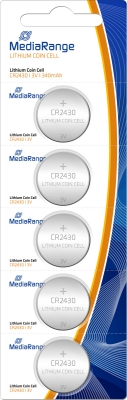 Μπαταρία Λιθίου MediaRange Coin Cells CR2430 3V (5 Pack) (MRBAT137).