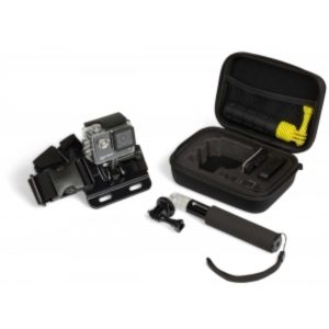 KITVISION Action Camera Travel Case, Chest Mount, and Small Extension Pole KVCASACC.