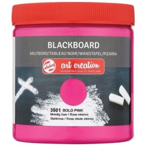 Talens blackboard paint 3501 bold pink, 250 ml.