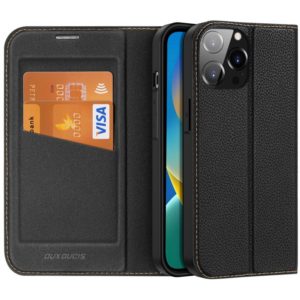DUX DUCIS Skin X2 Wallet Case Θήκη Πορτοφόλι με Stand - Black (iPhone 14 Pro Max).