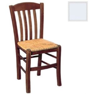 CASA Καρέκλα Οξιά Βαφή Εμποτισμού Λάκα Άσπρο, Κάθισμα Ψάθα 42x45x88cm Ρ966,Ε8.( 3 άτοκες δόσεις.)