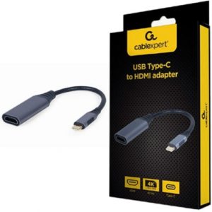 CABLEXPERT USB TYPE-C TO HDMI DISPLAY ADAPTER SPACE GREY RETAIL PACK A-USB3C-HDMI-01